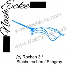 STICKdatei Rochen 3 10x10 <br />