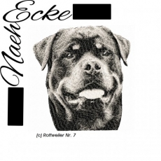 Stickdatei Rottweiler Nr. 7 13x18 <br />