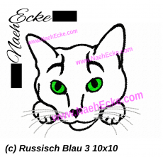 Stickdatei Russisch Blau 3 10x10