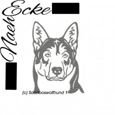 Stickdatei Saarlooswolfhund 1 10x10 <br />