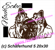 Stickdatei Schäferhund Nr. 5 20x28 / 20x30