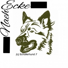 Stickdatei Schäferhund Nr. 7 10x10 <br />