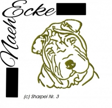 Stickdatei Shar-pei Nr. 3 10x10