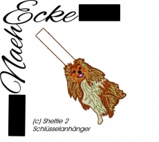 Stickdatei Sheltie Nr. 2 ITH Schlüsselanhänger <br />