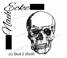 Stickdatei Skull 2-2 20x30