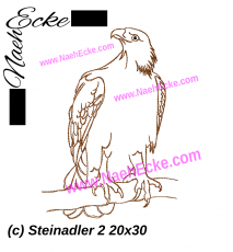 Stickdatei Steinadler 2 20x30 / 20x28 / 20x20