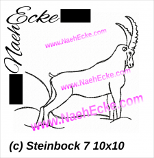 Stickdatei Steinbock Nr. 7 10x10