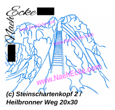 Stickdatei Steinschartenkopf 2 / Heilbronner Weg 20x30 / 20x28