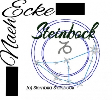 Stickdatei Sternzeichen Serie 3 Steinbock 10x10