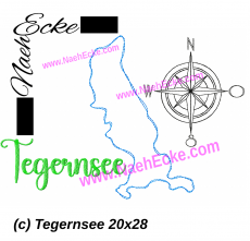 Stickdatei Tegernsee 20x28 / 18x30