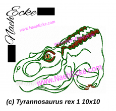 Stickdatei Tyrannosaurus rex 1 10x10