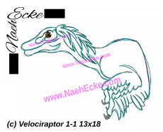 Stickdatei Velociraptor 1-1 13x18 / 14x20