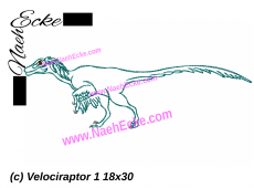 Stickdatei Velociraptor 1 18x30 / 20x30