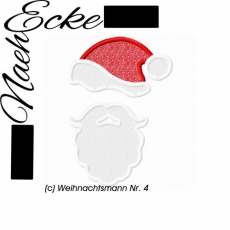 Stickdatei Weihnachtsman Nr. 4 10x10 <br />