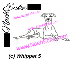 Stickdatei Whippet Nr. 5 13x18