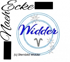 Stickdatei Sternzeichen Serie 3 Widder 10x10