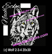 Stickdatei Wolf Nr. 2-3-4 20x30