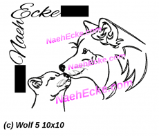 Stickdatei Wolf 5 10x10