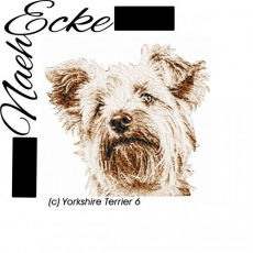 Stickdatei Yorkshire Terrier Nr. 6 13x18 <br />