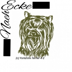 Stickdatei Yorkshire Terrier Nr. 4-2 13x18 <br />