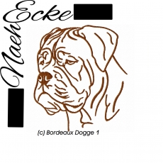 Stickdatei Bordeaux Dogge 1 10x10