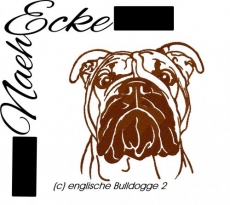 Stickdatei Englische Bulldogge Nr. 2 10x10 <br />