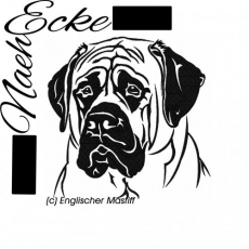 Stickdatei Englischer Mastiff Nr. 1 20x30 <br />