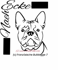 Datei Französische Bulldogge Nr. 7 SVG / EPS <br />