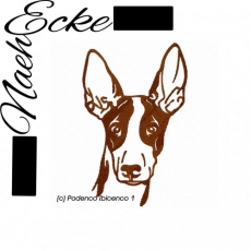 Stickdatei Podenco Ibicenco Nr. 1 13x18 <br />