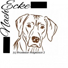 Stickdatei Rhodesian Ridgeback Nr. 2 10x10 <br />