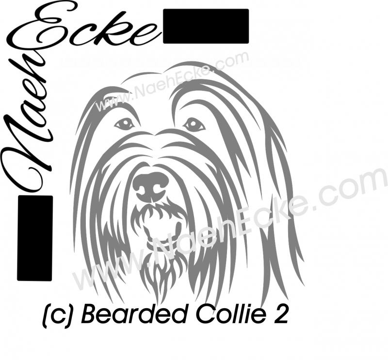 PLOTTERDatei Bearded Collie 2 SVG / EPS