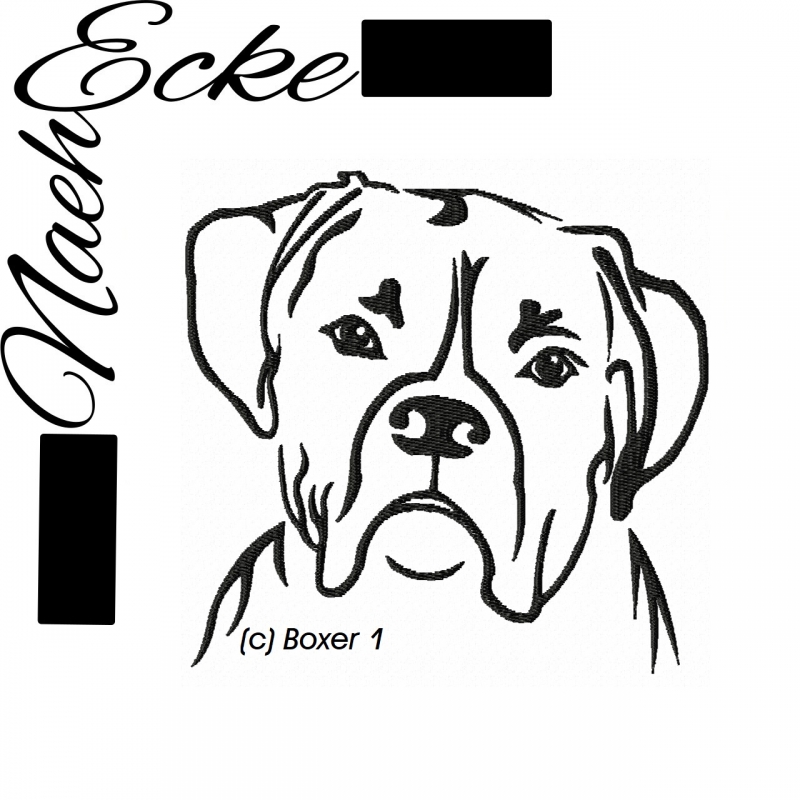 Stickdatei Boxer Nr. 1 13x18