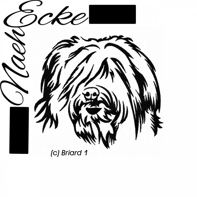 Stickdatei Briard 13x18