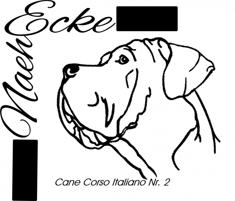 Stickdatei Cane Corso 2 10x10