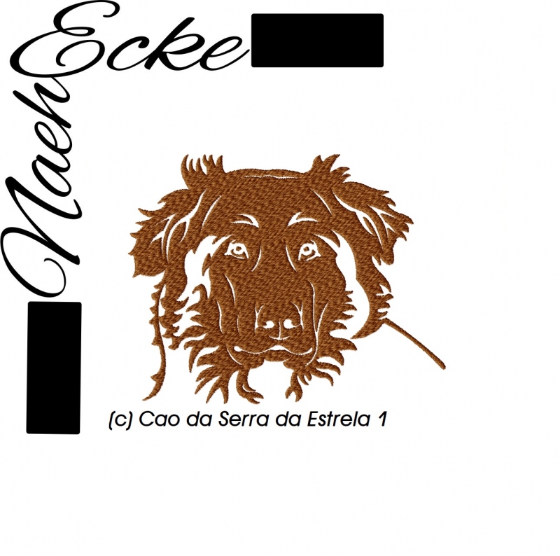 Stickdatei Cao da Serra da Estrela 1 10x10