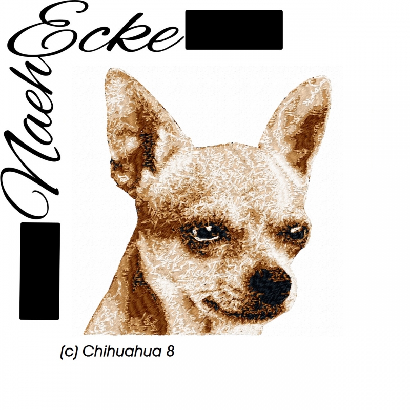 Stickdatei Chihuahua Nr. 8 10x10 PHOTOstitch