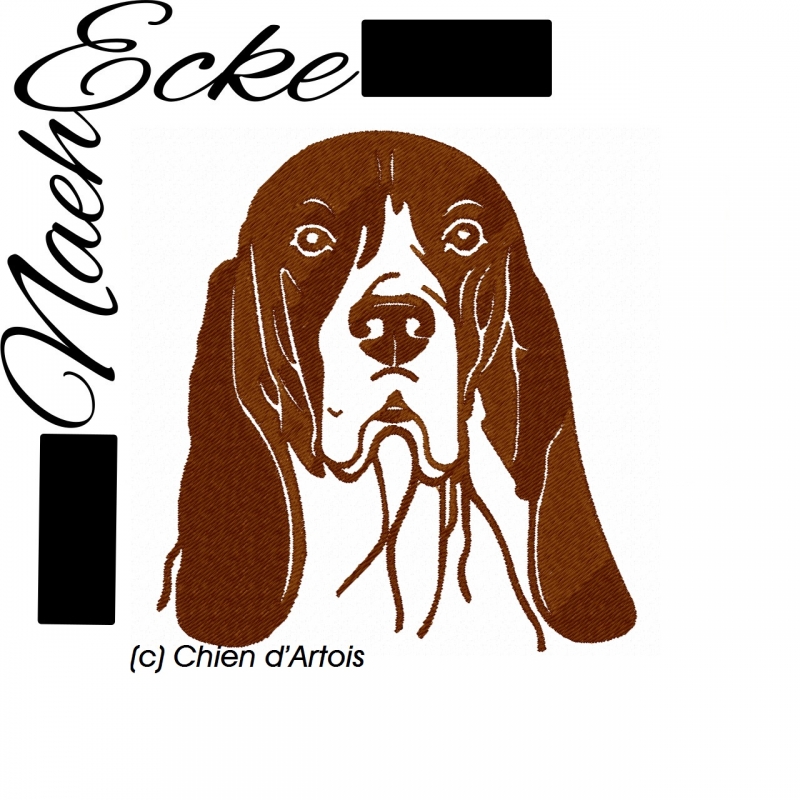 Stickdatei Chien d Artois 1 10x10