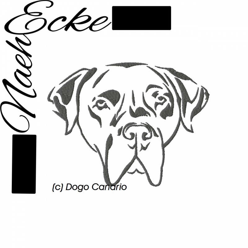 Stickdatei Dogo Canario 13x18 