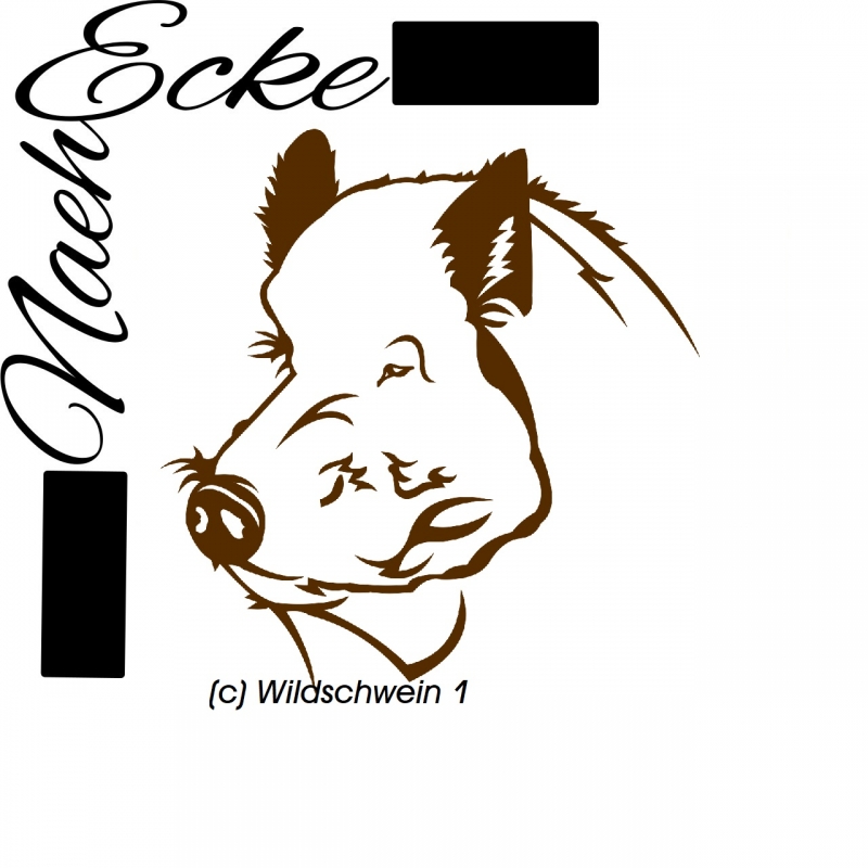 PLOTTERdatei Wildschwein 1 SVG / EPS 