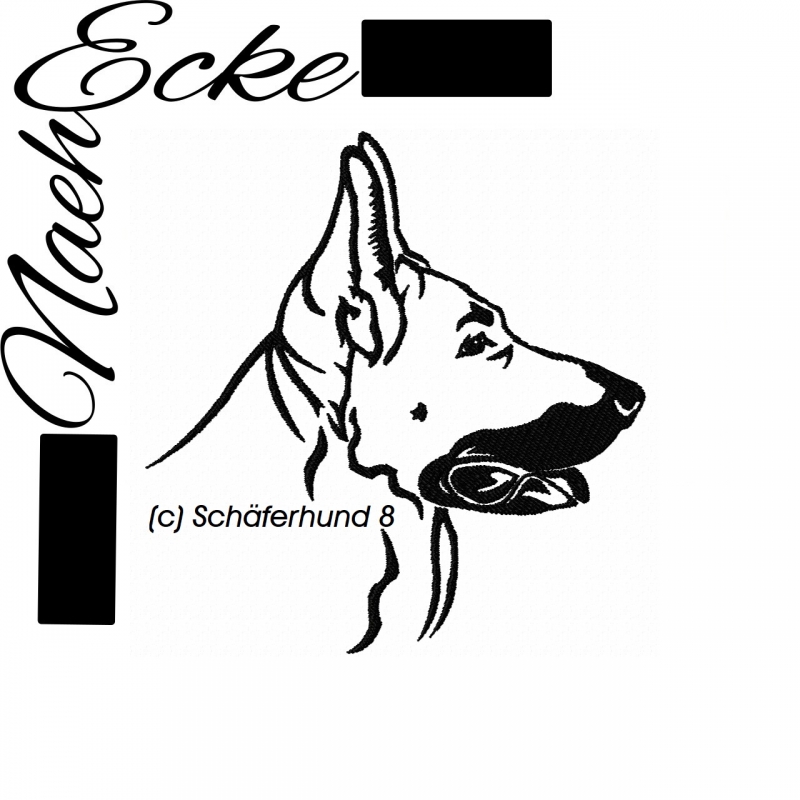 Stickdatei Schäferhund Nr. 8 13x18 