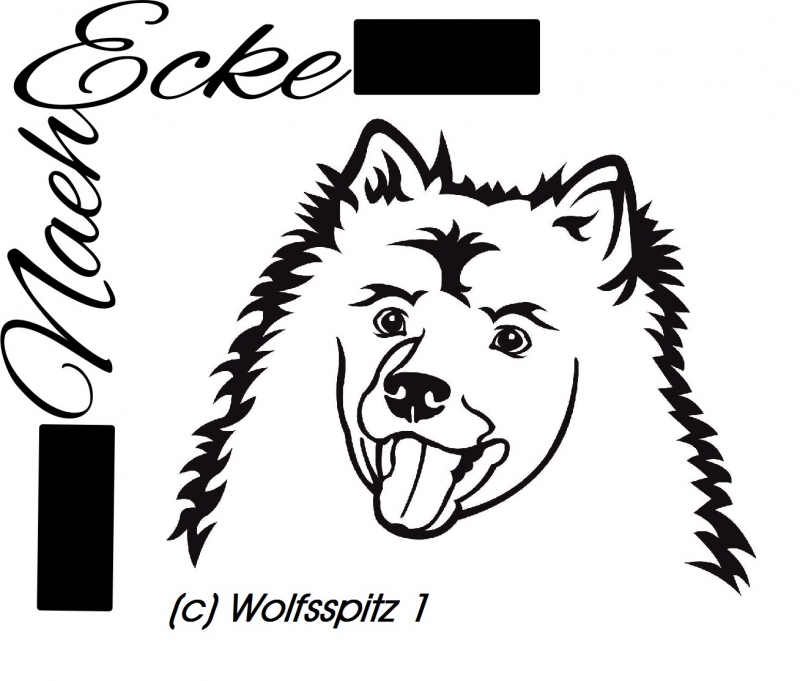 PLOTTERdatei Wolfsspitz 1 SVG / EPS 