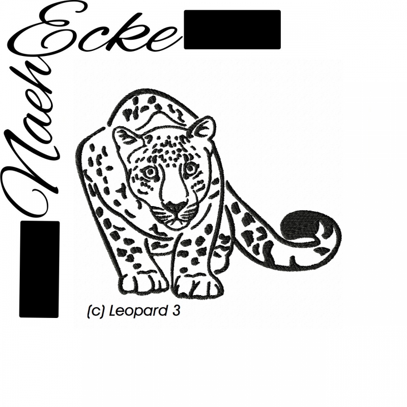 Stickdatei Leopard 3 10x10 