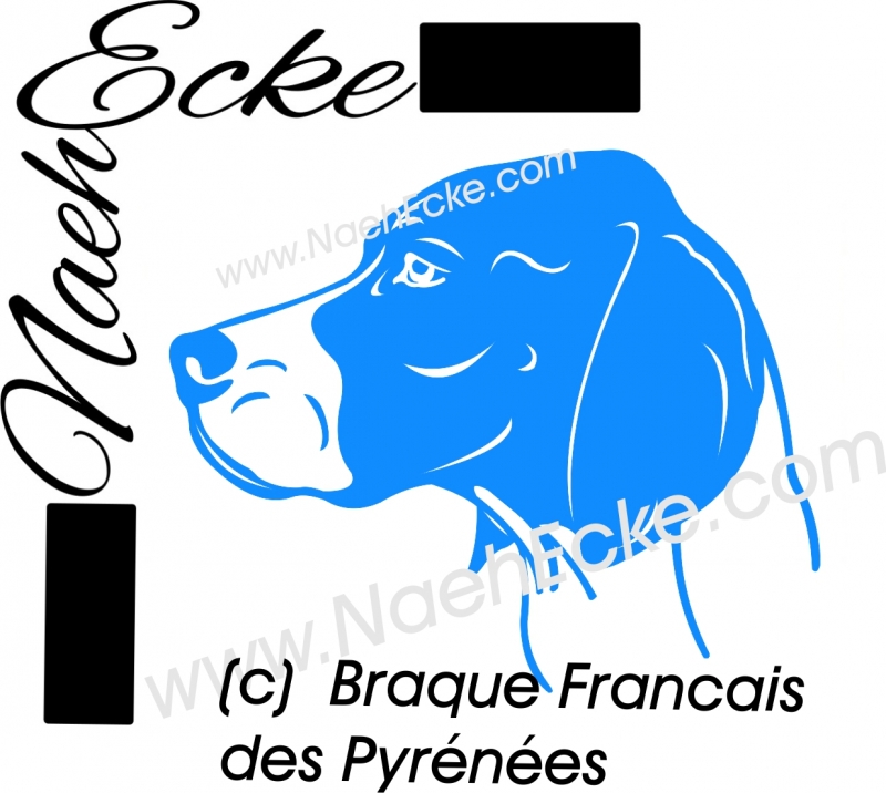 PLOTTERdatei Braque Francais des Pyrénéese SVG / EPS