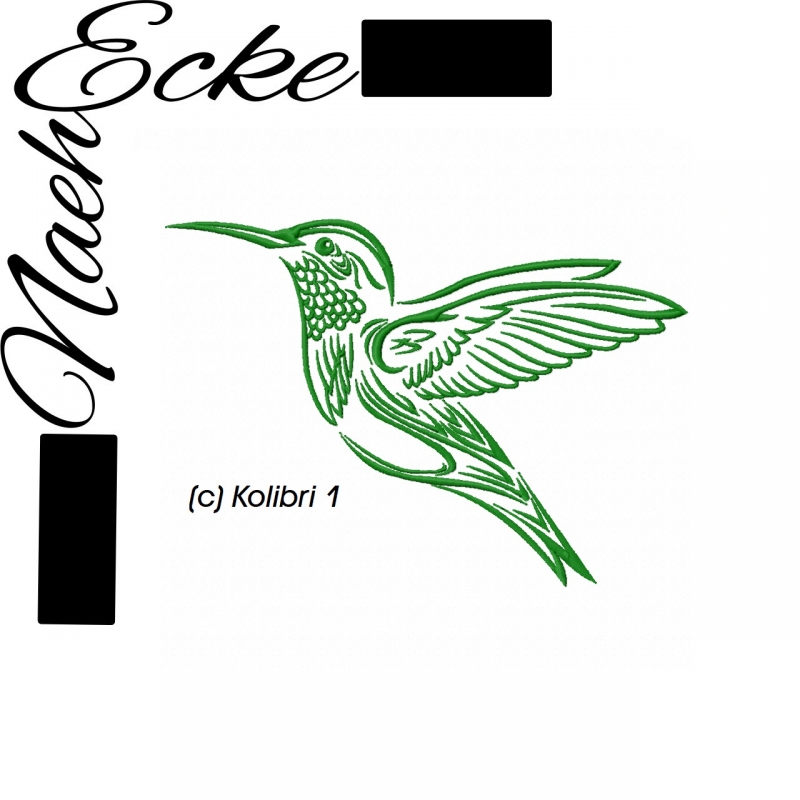 Stickdatei Kolibri 1 20x30