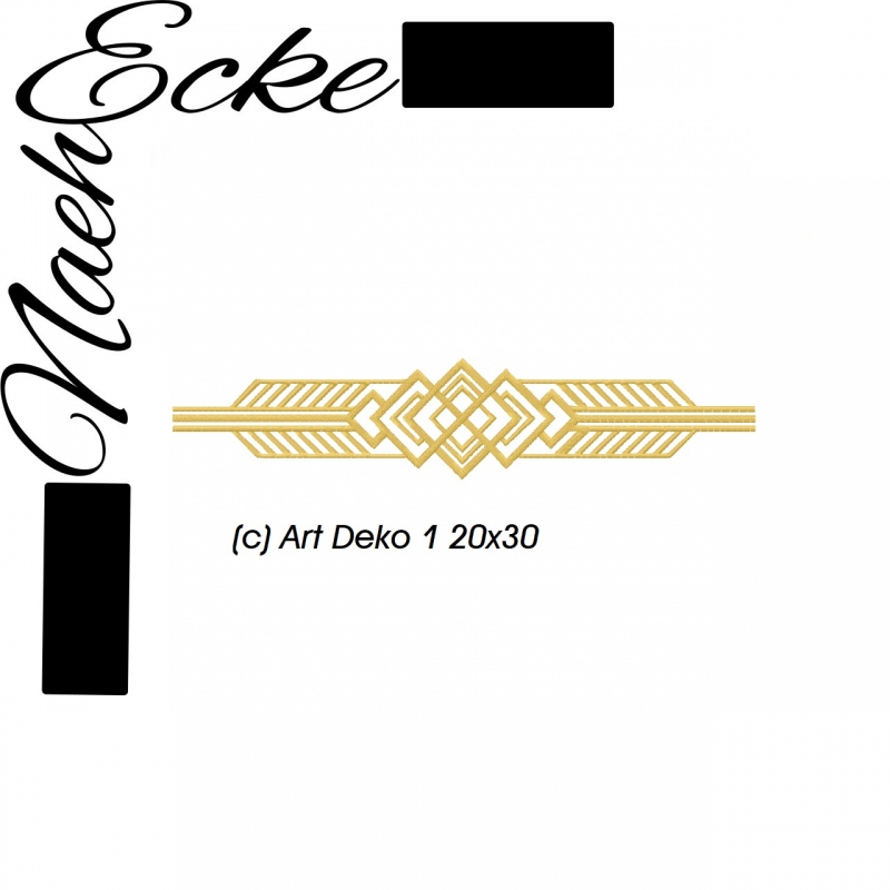 Stickdatei Art Deko 1 20x36