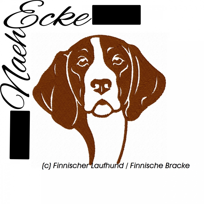 Stickdatei Finnischer Laufhund 1 / Finnische Bracke 13x18