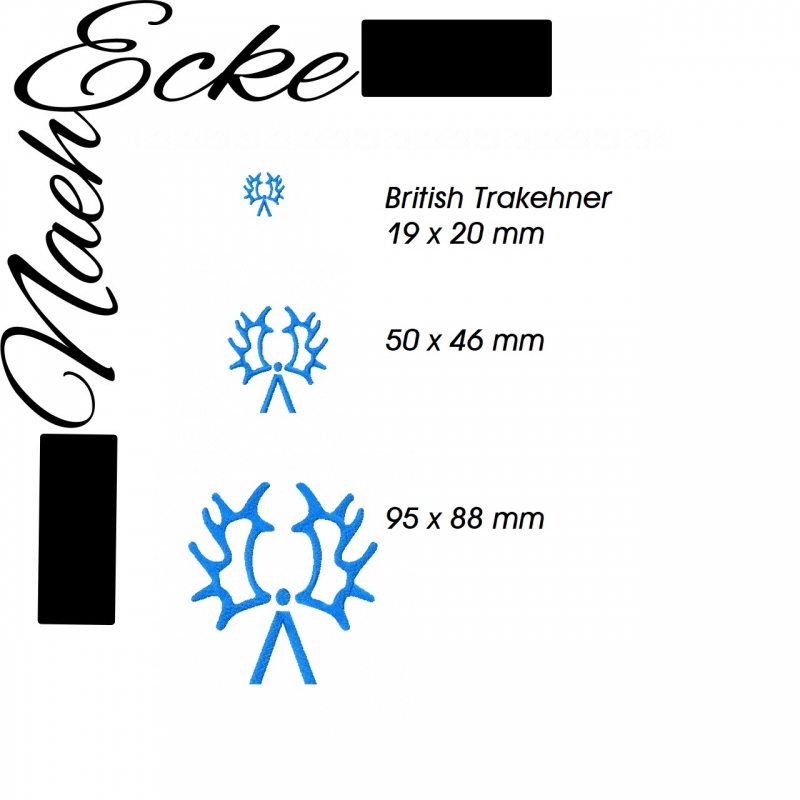 Stickdatei Brandzeichen British Trakehner 10x10