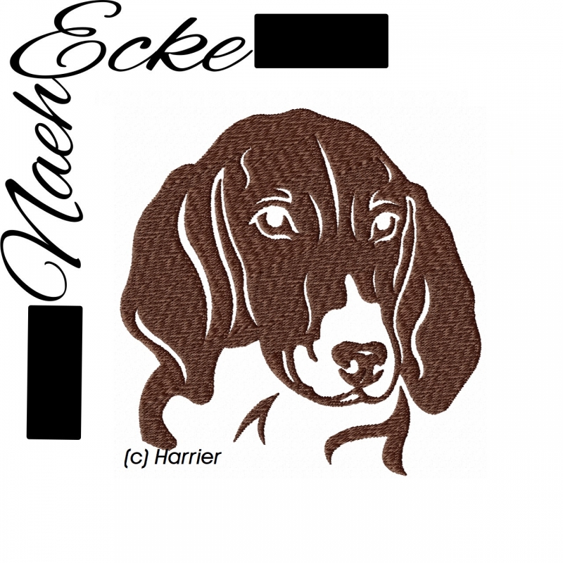 Stickdatei Harrier / Hare-Hound (Hasenhund) 13x18