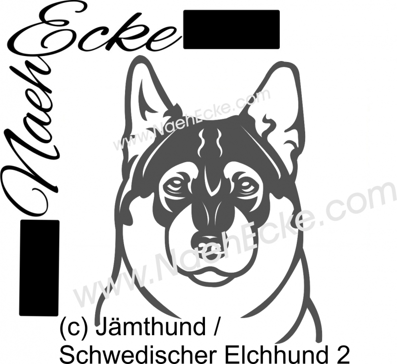 PLOTTERdatei Jämthund 2 / Elchhund SVG / EPS