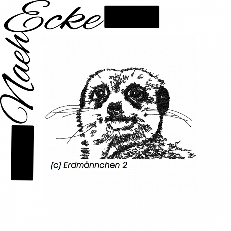 Stickdatei Erdmännchen 2 13x18